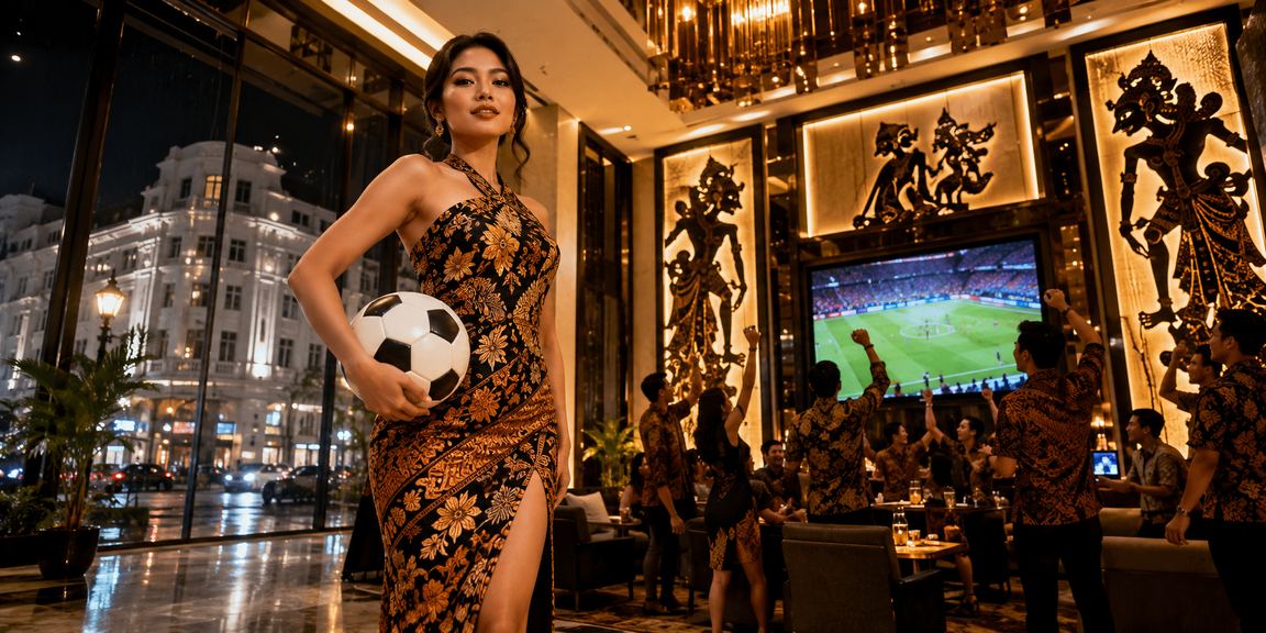Model Vietnam menunjukkan tampilan taruhan olahraga online di smartphone